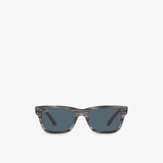RB2283 Mr Burbank солнцезащитные очки из ацетата в прямоугольной оправе Ray-Ban, серый