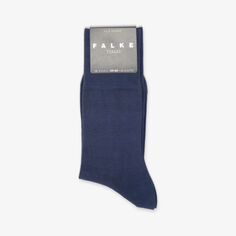 Носки Tiago с ребристыми манжетами до щиколотки из эластичного смесового органического хлопка Falke, синий