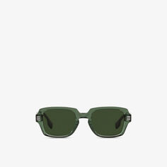 BE4349 солнцезащитные очки Eldon в квадратной оправе из ацетата ацетата Burberry, зеленый