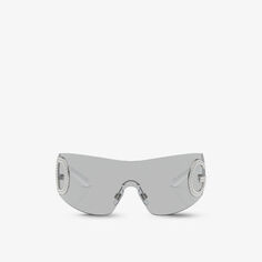 DG2298B солнцезащитные очки из ацетата в овальной оправе Dolce &amp; Gabbana, серый