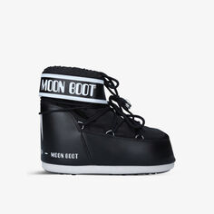 Нейлоновые зимние ботинки Icon Low 2 на шнуровке Moon Boot, черный