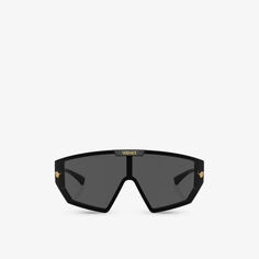 Солнцезащитные очки VE4461 в неправильной оправе из ацетата ацетата Versace, черный