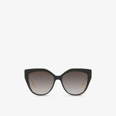 FE40011U солнцезащитные очки «кошачий глаз» из ацетата и металла Fendi, серый