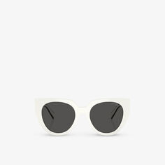 Солнцезащитные очки PR 14WS из ацетата кошачьего глаза Prada, белый