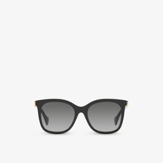 Солнцезащитные очки GG1071S в квадратной оправе из ацетата ацетата Gucci, черный