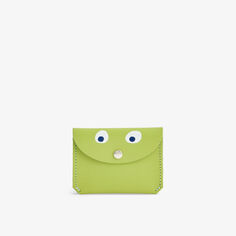Кожаный кошелек Google Eye с передним клапаном Ark Colour Design, зеленый