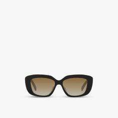CL40216U солнцезащитные очки из ацетата в прямоугольной оправе Celine, черный
