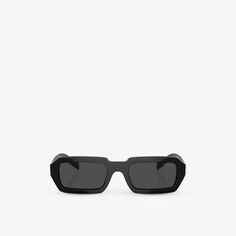 Солнцезащитные очки PR A12S в неправильной оправе из ацетата Prada, черный