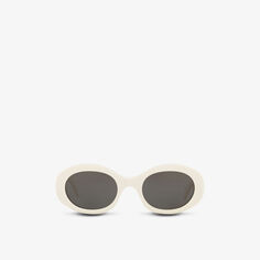 CL40194U солнцезащитные очки из ацетата в овальной оправе Celine, белый