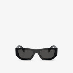 Солнцезащитные очки PR A01S в форме подушки из ацетата Prada, черный