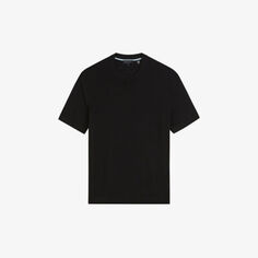 Трикотажная футболка стандартного кроя с короткими рукавами Senti Ted Baker, черный