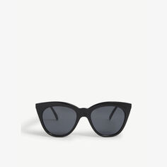 LSP1202094 Солнцезащитные очки Halfmoon Magic в ацетатной оправе «кошачий глаз» Le Specs, черный