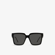Солнцезащитные очки PR 24ZS в квадратной оправе из ацетата ацетата Prada, черный