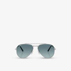 Солнцезащитные очки-авиаторы RB3625 в металлической оправе Ray-Ban, серебряный
