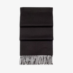 Кашемировый шарф с кисточками Aspinal Of London, черный