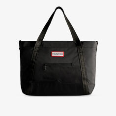 Тканая сумка-тоут с фирменным логотипом Top Clip Hunter, черный