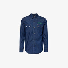 Джинсовая рубашка стандартного кроя KENZO x Levi&apos;s Western Kenzo, синий