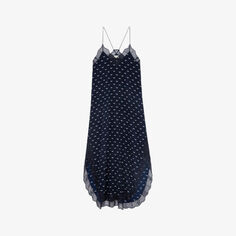 Платье миди Ristyl с графичным принтом Zadig&amp;Voltaire, синий