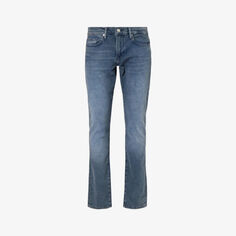 L&apos;homme Slim прямые джинсы из эластичного денима с петлями для ремня Frame, цвет tokyo