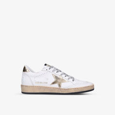 Кожаные низкие кеды Ballstar 80608 Golden Goose, белый