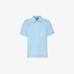 Рубашка-поло из смесового хлопка с вышивкой бренда Charli Vilebrequin, цвет source