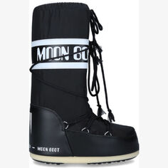 Ботинки Icon с брендовым принтом Moon Boot, черный
