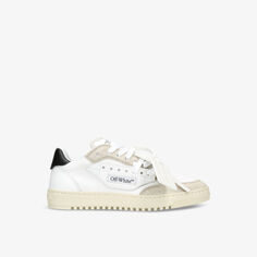 Кроссовки 50 из кожи и текстиля с низким берцем Off-White, черный