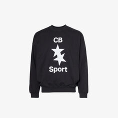 Толстовка CB Sport из хлопкового джерси с логотипом Cole Buxton, черный