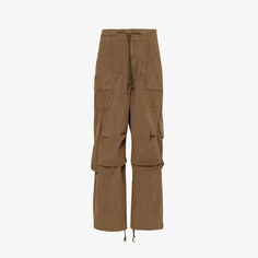 Эксклюзивные брюки карго из хлопка Freight Entire Studios, цвет pine