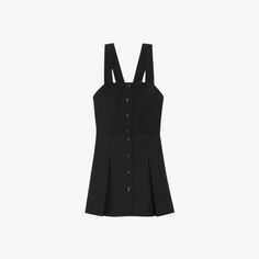 Платье миди Rames со складками из эластичной ткани Claudie Pierlot, цвет noir / gris