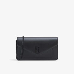 Кожаный кошелек с цепочкой Longshot Marc Jacobs, черный