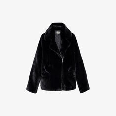 Пальто из искусственного меха Freeze Zadig&amp;Voltaire, цвет noir