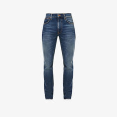 Lean Dean зауженные джинсы из эластичного денима со средней посадкой Nudie Jeans, синий