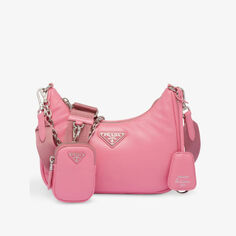 Кожаная сумка через плечо Re-Edition 2005 Prada, розовый
