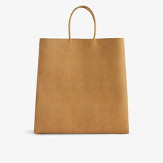 Кожаная сумка The Medium Brown Bag с верхней ручкой Bottega Veneta, цвет kraft