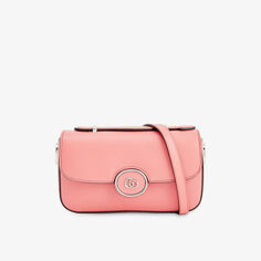 Миниатюрная кожаная сумка через плечо Petite GG Gucci, цвет gorgeus grace