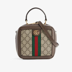 Холщовая сумка на плечо Ophidia GG Supreme Gucci, цвет beb/nacero/vrv