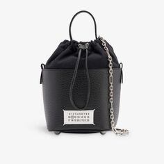 Маленькая кожаная сумка-ведро 5AC Maison Margiela, черный