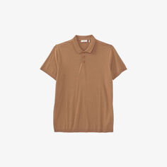 Хлопковая рубашка-поло стандартного кроя с короткими рукавами Ikks, цвет cappucino