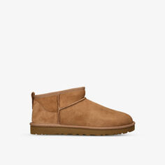 Классические ультра мини-сапожки из овчины Ugg, цвет tan