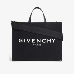 Сумка-тоут G из плотной ткани среднего размера Givenchy, черный