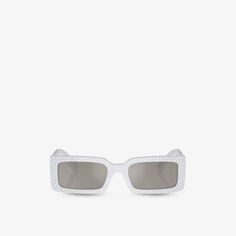 DG4447B солнцезащитные очки из ацетата в прямоугольной оправе Dolce &amp; Gabbana, серый