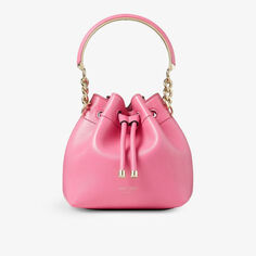 Кожаная сумка Bon Bon с верхней ручкой Jimmy Choo, розовый