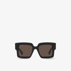 GC002054 GG1307S солнцезащитные очки из ацетата в прямоугольной оправе Gucci, черный
