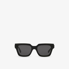 FE40078I солнцезащитные очки из ацетата неправильной оправы Fendi, черный