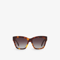 CL000403 Солнцезащитные очки Triomphe в неправильной оправе из ацетата ацетата Celine, коричневый