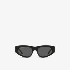 Солнцезащитные очки BB0095S в оправе «кошачий глаз» из ацетата Balenciaga, черный