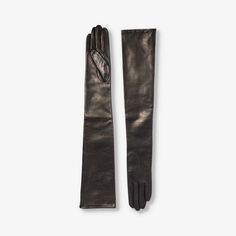 Кожаные перчатки Montserrat длиной до локтя Paula Rowan, черный