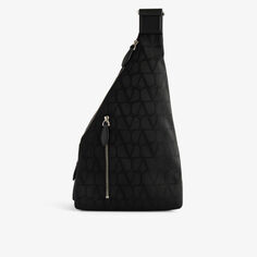Тканая сумка через плечо VLOGO с монограммой Valentino Garavani, цвет nero