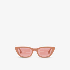 FE40089I солнцезащитные очки «кошачий глаз» из ацетата Fendi, розовый